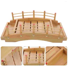 Dinnerware Sets Sashimi Bridge Sushi Board Cupcake Decorations Platter Containers Bamboo Delicate Tray Kitchen Kit