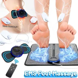 Massager Electric EMS Foot Massager Pad Portable Foldable Massage Mat Muscle Stimulation Improve Blood Circulation Relief Pain Relax Feet