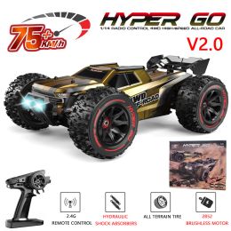 Car MJX Hyper Go 14209 14210 1/14 Brushless RC Car 2.4G 4WD Electric High Speed OffRoad Remote Control Drift Monster Truck for Kids