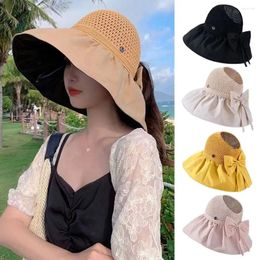 Wide Brim Hats Foldable Bucket Hat Women UV Protection Sun Cap Portable Outdoor Beach