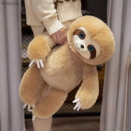 Plush Dolls Hot Simulation Fluffy Chubby Sloth Plushies Doll Cute Stuffed Animals Kawaii Soft Lifelike Kids Toys for Girls Boys Gifts DecoL2404