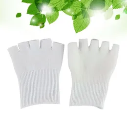 Women Socks Gel Five Toe SPA Foot Care Supplies White Cover Fabirc Palm Girls