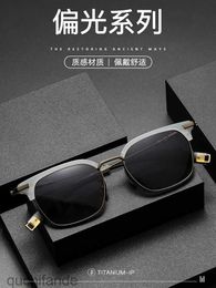 Fashion Luxury Ditary Designer Sunglasses Sunglasses Korean Edition Protection Uv Protection Outdoor Pure Titanium Sunglasses Sunglasses with Brand Logo