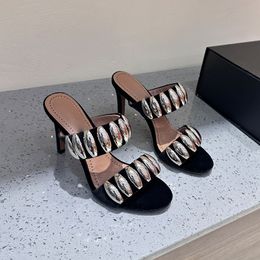 Дизайнерские ботинки замшевые сандалии открывают пальцы на ногах на 10 см. Обувь женское роскошное бренд фабрика с коробкой с коробкой