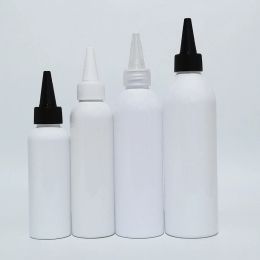 Bottles 50pcs 100/150/200/250ml Empty White Plastic Bottle Containers,,pet Bottle with Pointed Mouth Caps for Skin Care Cream,shampoo