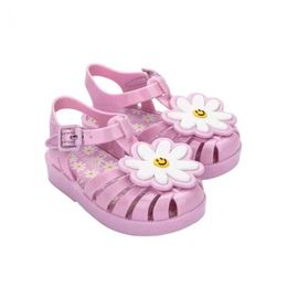 Sandals New Arrival 2023 Mini Melissa Children Sandals Hot Sale Kids Beach Shoes Big Girl and Boy Fashion Jelly Shoes 240423