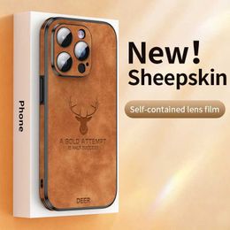 Cell Phone Cases Luxury Leather Phone Case For iPhone 11 14 13 12 15 Pro Max Lens Glass Bumper Shockproof Silicone Mobile Cellphone Cover Fundas 240423