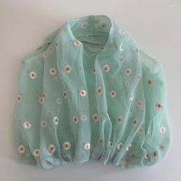Shopping Bags Tote For Women Embroidered Little Daisy Design Cute Bag Handbag Female Spring Summer