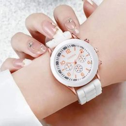 Wristwatches Casual Quartz High Quality Silicone Strap Simple Electronic Watch Sports Women Wrist Watches