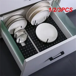 Kitchen Storage 1/2/3PCS Adjustable Dish Plate Drying Rack Cupboard Hole Board Cup Bowl Pot Cover Shelf