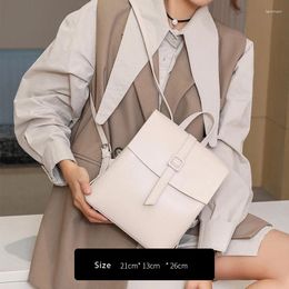 Waist Bags Luxury Genuine Leather Women Backpack Vintage Casual High Quality School Bag For Teenage Girl Travel Mochila Mujer