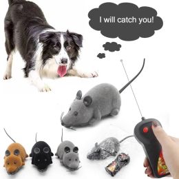 Toys Simulation Mouse Electric Dog Toy Wireless Remote Control Interactive Pet Toys for Small Large Dogs Puppy Indoor Play Supply