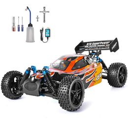 Elektrik/RC Araba HSP RC Araç 1 10 Ölçek 4wd İki Hızlı Yol Off Rail Buggy Nitro Gaz Gücü Uzaktan Kumanda Araba 94106 Warhead Yüksek Hızlı Hobi Oyuncakları 240424