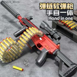 Gun Toys Hand Self Integrated Safety Soft Bullet Toy Gun M416 Classic Outdoor Toy for Boys with BatteryL2404