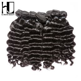 Weaves 7A Virgin Hair Peruvian Loose Deep Weave Bundles Natural Wave 100% Human Hair Wholesale Natural Colour Thick Hair Double Drawn