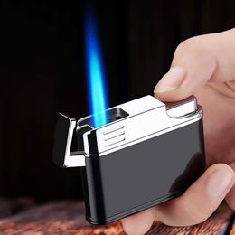 New Metal Turbo Torch Lighters Vintage Windproof Butane Without Gas Cigarette Cigar Jet Lighter Smoking Accessories Gadgets For Men