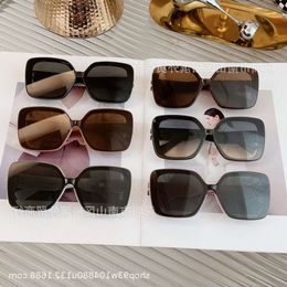 women mens sunglasses Miaos Box Toad Mirror Sunglasses Female Internet Celebrity Thin Trendy Sunscreen 89AV chenel