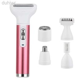 Epilator Wet And Dry Available Ladies Shaver Set Five-in-one Epilator Armpit Hair Leg Hair Private Parts Shaving Repair Container d240424