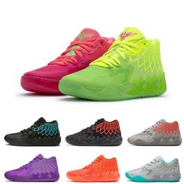 Designer LaMelo Ball MB.01 Mens Basketball Shoes Rick and Morty Queen City Not From Here Black Blast LO UFO Men Trainers Sports Sneakers
