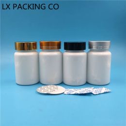 Bottles 30pcs Free Shipping 100 Ml White Plastic Empty Bottle Powder Pill Candy Bath Salt with Sealing Paste Empty Container