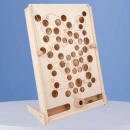 Wooden Digital version Marble Position Fun Game Children's Puzzle Hand Eye Coordination Balance Training