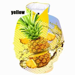 Men's Hoodies Sweatshirts 3D Fruits Printing Hoodies For Men Pineapple Graphic Hooded Sweatshirts Kid Funny Y2k Pullovers Unisex Harajuku Clothing Hoodie 240424