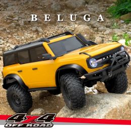 Cars New 1:10 HB R1001 Bronco Simulation RC Climbing Car Remote Control Model Awd Offroad Car Toys Gifts 18km/h Allmetal Gears