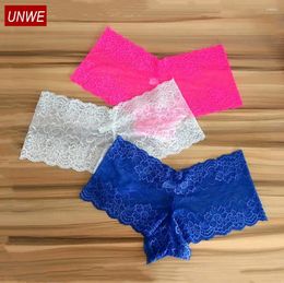 Women's Panties 3Pcs/Pack Boyshorts For Women Sexy Plus Size Low-Waist Breathable Transparent Boxer Underwear Erotic Lingerie