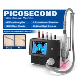 Tattoo Removal Machine Picosecond Laser 4 Wavelengths 5 Probes Professional Pigmentation Removal Nd Yag Picolaser Device Skin Care Beauty Equipment
