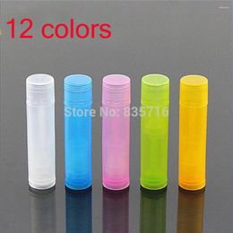 Storage Bottles 50pcs Lip Blam Tubes Pink Clear White Lipstick Cosmetic Organiser Containers Transparent Empty Lipblam Tube Refillable