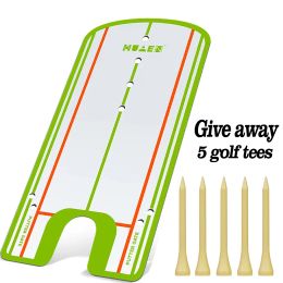 Aids New Style Golf Putting Alignment Mirror Portable Practice Putting Trainer Golf Putter Line Putting Mirror Training Aid tool