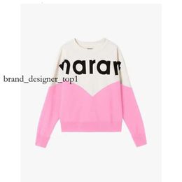 Isabel Marant Hoodies Fashion Designer Luxury Cotton Pullover Triangle Half High Neck Sweatshirts Top Quality Loose Trend Casual Sweatshirts Tops Sweater 8329