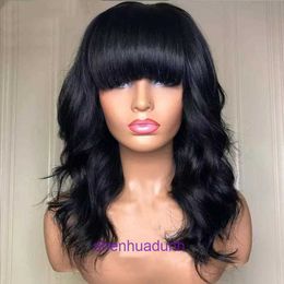 Wholesale all wigs for women outlet Hair Qi bangs short curly hair high temperature silk chemical fiber wig head cover