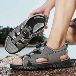 High Quality Mens Sandals No Glue 2024 Summer Outdoor Lightweight Beach Shoes Male Slippers Travel Hiking 240418