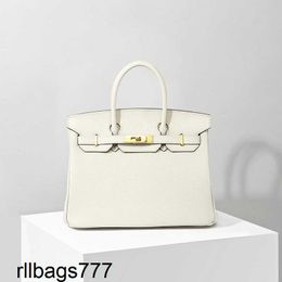Layer 2024 Top Platinum Handbag Womens Bag Lychee Grain 30cm25cm Handmade Genuine Leather
