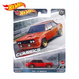 Cars Original Hot Wheels Premium Car Culture FIAT 131 ABARTH Modern Classics Boys Toys for Kids 1/64 Diecast Model Voiture Collection