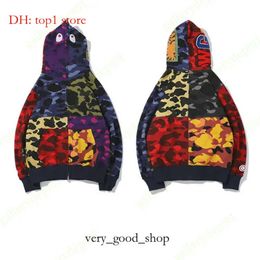 2023 Mens Hoodie Designer Hoodies Shark Color Stitching Fake Zipper Pattern Women Sweatshirts Reverse the Letters Sweaters Tie Dye Hoody Hoodys M-3xl 7484