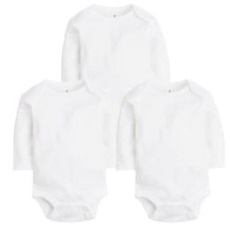 One-Pieces 3 PCS/lot Baby Bodysuits Spring Summer Baby Girl Clothes Newborn baby Clothing Set 100% Cotton Infant Boy Girl Pyjamas Clothes