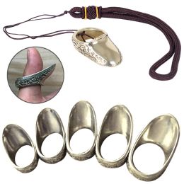 Arrow 1pc 1723mm Brass Archery Supply Lightweight Thumb Finger Guard Ring Buckle Hand Decoration Finger Protector Tool Archery