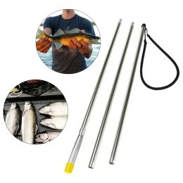 Accessories Aluminium Alloy Pole Spear Detachable ThreeSection Removable Harpoon Stainless Steel Barbed Rod Steels Fork Clip Fishing Tools