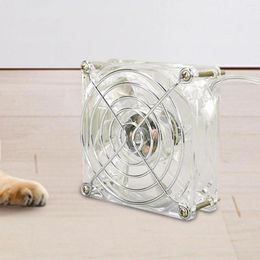 Dog Carrier Hamster Cooling Fan Acrylic Plug And Play Easy To Mount Low Noise House For Small Cat Kittens Puppy