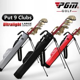 Bags Pgm Lightweight Waterproof Golf Bag Portable Large Capacity Golf Stand Carry Bag Golf Clubs Bag with Bracket Gun Rack Bags