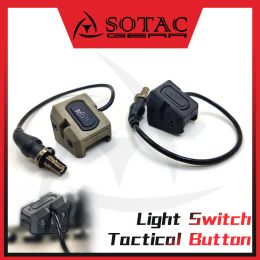 Lights SOTAC Tactical ModButton with RAMP Cage for SF M300 M600 Flashlight Weapon Scout Light Pressure Switch Button Accessories