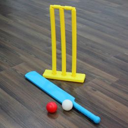 Cricket 4pcs Kids Cricket Set Outdoor Playing Cricket Bat Stump Parent Child Interactive Sports Game for Backyard ( )