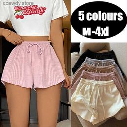 Women's Shorts Womens summer shorts high elastic lace widened sports shirt running loose casual pants H240424 Q5HM