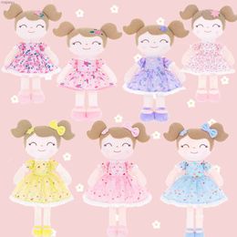 Plyschdockor Gloveleya Dolls Spring Girls Plysch Doll Baby Girl Gifts Fyllda leksaker för Girl Toddler Plush Toys Baby Ragdolll2404