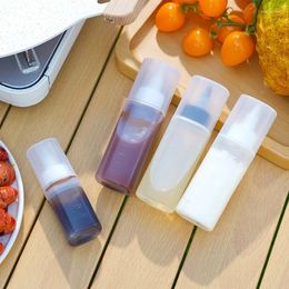 Storage Bottles 40/80ml Portable Camping Squeeze Bottle Salad Soy Sauce Vinegar Dispenser Seasoning Cleaning Liquid