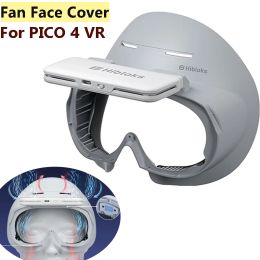 Glasses Silk Mask For Pico 4 VR Headset Face Cover Protector with Fan Soft Interface Sponge Face Pad Washable SweatProof