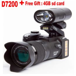Filters D7200 Digital Cameras 13mp Dslr Cameras 24x Telephotos Lens & 8x Digital Zoom Wide Angle Lens Led Spotlight