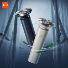 Shavers NEW XIAOMI Mijia Electric Shaver S101 Enhanced Shaving Rechargeable Razor for Men Waterproof Dry Wet Shaving Beard Trimmer